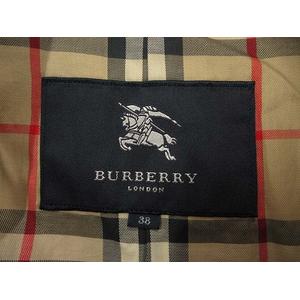 バーバリー ロンドン BURBERRY LONDON トレンチコート 裏地チェック柄 38 ライトベージュ 長袖 アウター レディース