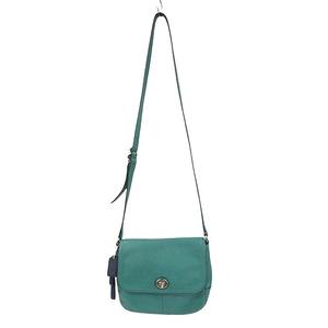 コーチ COACH レザーショルダーバッグ F23663 グリーン系 本革 斜め掛け BAG カバン 鞄 ☆AA★ レディース