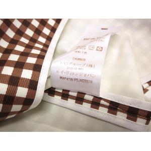 ルイヴィトン LOUIS VUITTON ギンガムチェック ダブル ジャケット 2way ベスト 34 ブラウン 茶 アウター 上着 レディース