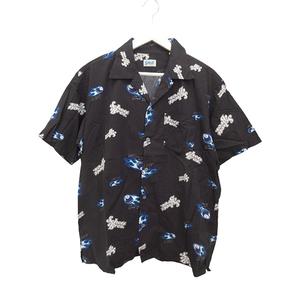 ショット SCHOTT アロハシャツ 8ボール オープンカラー ブラック 黒 M メンズ