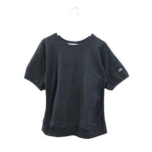 チャンピオン CHAMPION 半袖 リバースウィーブ 単色タグ 復刻 USA製 L ネイビー スウェット トレーナー トップス メンズ