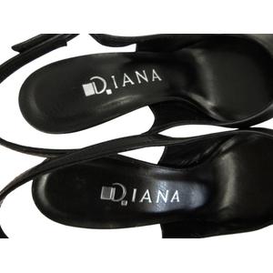 ダイアナ DIANA パンプス ポインテッドトゥ ストラップ ピンヒール 21cm ブラック 黒 靴 シューズ レディース