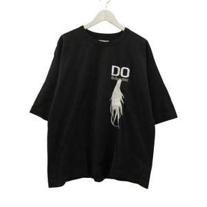 シャリーフ SHAREEF BIRD FEATHER S/S BIG-T Tシャツ 半袖 ブラック 黒 3 L 綿 コットン 刺繍 丸首 トップス メンズ