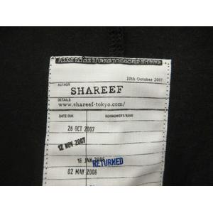 シャリーフ SHAREEF BIRD FEATHER S/S BIG-T Tシャツ 半袖 ブラック 黒 3 L 綿 コットン 刺繍 丸首 トップス メンズ