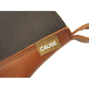 コーズ CAUSE サイドゴアブーツ レザー ウィングチップ 茶 ブラウン メンズ