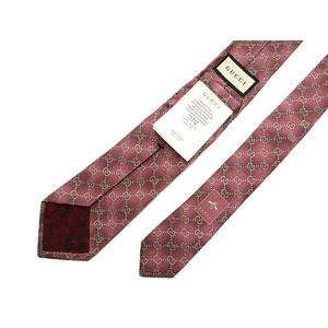 グッチ GUCCI ネクタイ GG グラデーション ピンク シルク 絹 スーツ