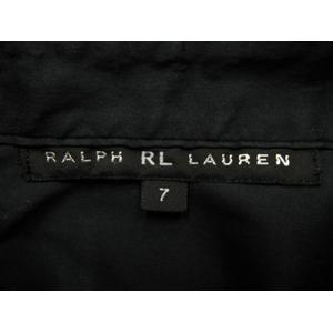 ラルフローレン RALPH LAUREN シャツ 長袖 レギュラーカラー ブラック 黒 7号 S トップス レディース