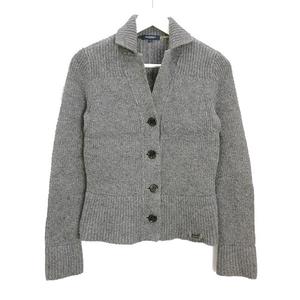 バーバリー ロンドン BURBERRY LONDON ニット ジャケット カーディガン 1 グレー ウール トップス 上着 アウター レディース