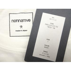 未使用品 ノンネイティブ nonnative DWELLER S/S TEE “WEST” VW NN-T4102 プリント 半袖 Tシャツ 2 白 ホワイト カットソー トップス メンズ