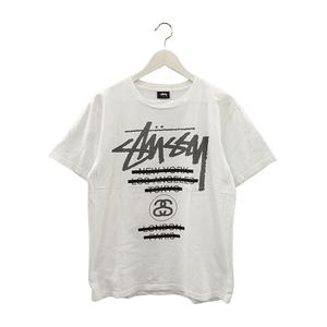 ステューシー STUSSY World tour Tee ワールドツアー Tシャツ ロゴ プリント S 白 ホワイト 半袖 カットソー トップス ☆AA★ メンズ