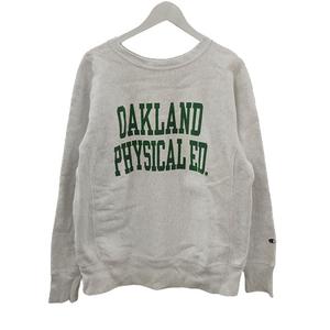 チャンピオン CHAMPION 単色タグ 復刻 リバースウィーブ 染み込みプリント スウェットシャツ C3-Q013 トレーナー XL グレー 長袖 トップス メンズ