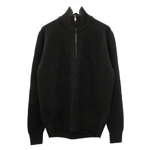未使用品 ノンネイティブ nonnative DWELLER HALF ZIP SWEATER MERINO SUPERFINE WOOL ハーフジップ ニット 2 ブラック 黒 セーター トップス メンズ
