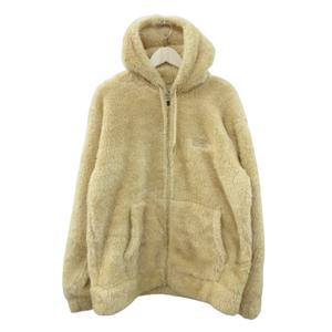 チャンピオン CHAMPION ボアフリース ジップパーカー フーディー 長袖 ベージュ アイボリー 羽織 上着 XXL トップス メンズ