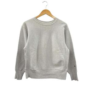 チャンピオン CHAMPION 単色タグ 黄タグ 復刻 USA製 スウェット リバースウィーブ S グレー 長袖 トレーナー トップス メンズ