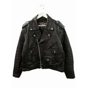 ヴィンテージ VINTAGE 80s FIRST レザー ダブルライダースジャケット 本革 パキジャン ブラック 42 メンズ