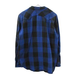 ノンネイティブ nonnative RANCHER SHIRT JACKET COTTON BLOCK PLAID NN-SJ3707 ランチャーシャツ ジャケット 1  ブルー チェック 長袖 カーディガン トップス メンズ