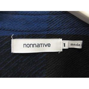 ノンネイティブ nonnative RANCHER SHIRT JACKET COTTON BLOCK PLAID NN-SJ3707 ランチャーシャツ ジャケット 1  ブルー チェック 長袖 カーディガン トップス メンズ