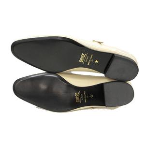 未使用品 ルタロン Le Talon GRISE レザーラウンドメリージェーン パンプス 23.0cm ベージュ 牛革 フラットシューズ 靴 レディース