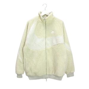 ナイキ NIKE ボア フリース リバーシブル ジャケット ブルゾン L アイボリー VM SWOOSH FULL ZIP JACKET 上着 アウター メンズ