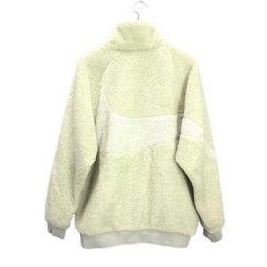 ナイキ NIKE ボア フリース リバーシブル ジャケット ブルゾン L アイボリー VM SWOOSH FULL ZIP JACKET 上着 アウター メンズ