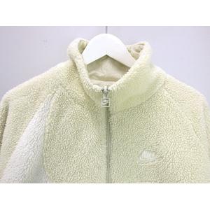 ナイキ NIKE ボア フリース リバーシブル ジャケット ブルゾン L アイボリー VM SWOOSH FULL ZIP JACKET 上着 アウター メンズ