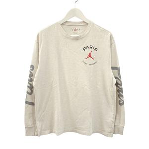 ナイキ NIKE Paris Saint-Germain PSG ナイキ ジョーダン パリサンジェルマン ロングスリーブTシャツ DJ0410-051 L アイボリー系 ロンT 長袖 カットソー トップス メンズ