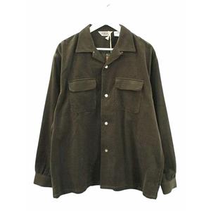 ファイブブラザー FIVE BROTHER 24AW コーデュロイ 開襟シャツ 152430 ダークオリーブ系 XL 長袖 オープンカラー ボタンシャツ トップス メンズ