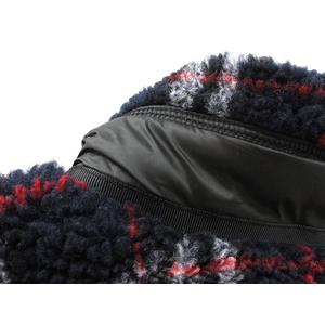 バーバリー BURBERRY フリース ジャケット チェック M ネイビー 紺 アウター 上着 ☆AA★ メンズ