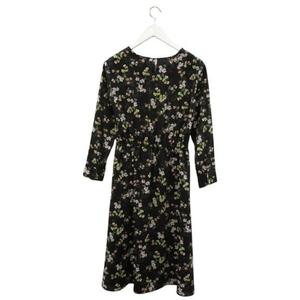 未使用品 ケティ KETTY  ロングワンピース 長袖 黒 花柄 薄手 レディース