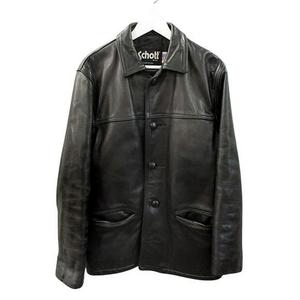 ショット SCHOTT レザー カーコート レザーコート 38 黒 ブラック レザージャケット アウター メンズ