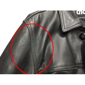 ショット SCHOTT レザー カーコート レザーコート 38 黒 ブラック レザージャケット アウター メンズ