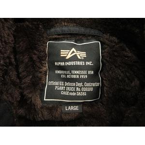 アルファ ALPHA N-1 DECK JACKET デッキジャケット 20521 黒 ブラック L ジップアップ アウター メンズ