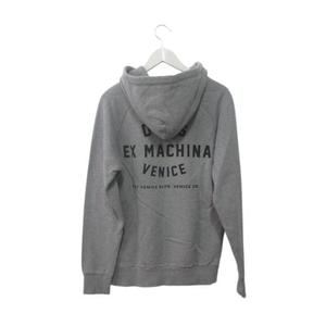 デウスエクスマキナ DEUS EX MACHINA パーカー XS カットソー 裏起毛 フーディ プリント グレー トップス メンズ