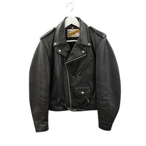 ショット SCHOTT 80s 90s バイカータグ後期 618 ダブルライダース ジャケット レザー 40 ブラック USA製 メンズ