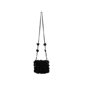 トゥービーシック TO BE CHIC ミニショルダーバッグ ポシェット フラワー リボン ブラック 黒 かばん 鞄 BAG レディース