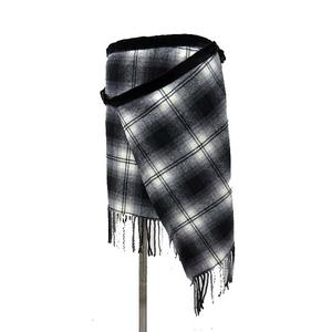 ナンバーナイン NUMBER (N)INE 07AW ミドル ひざ丈 巻き スカート F07