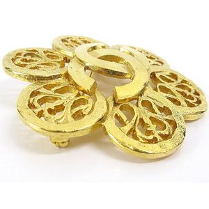 シャネル CHANEL ココマーク デザインブローチ 花 フラワー 95A 