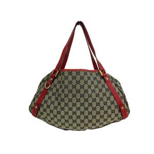 グッチ GUCCI 130736 アビー GGキャンバス トートバッグ レザー×GG柄