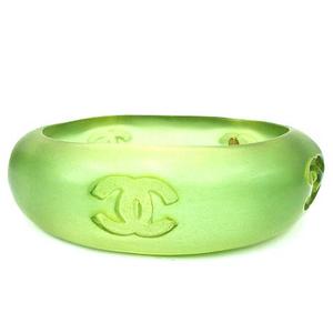 CHANEL ブレスレット 緑 クリア CHANEL ブレスレット 緑 クリア