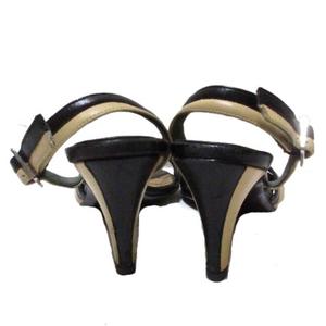 シャネル CHANEL サンダル ストラップ マトラッセ バイカラー 35 2/1 