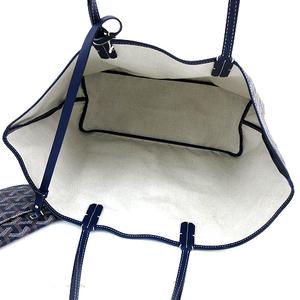 GOYARD ゴヤール サンルイPM トートバッグ ハンド ロゴ ショルダー 紺 GOYARD ゴヤール サンルイPM トートバッグ ハンド ロゴ