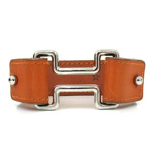 エルメス HERMES ブレスレット レザー Hロゴ スターマーク S