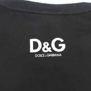 関税込 ドルチェ＆ガッバーナ Tシャツ レザーポケット ロゴ DOLCE&GABBANA (ドルチェ ＆ ガッバーナ) サイドロゴ クルー