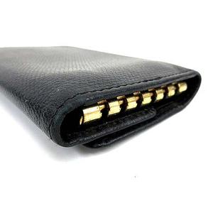 シャネル CHANEL キャビアスキン キーケース 6連 レザー ココマーク 黒
