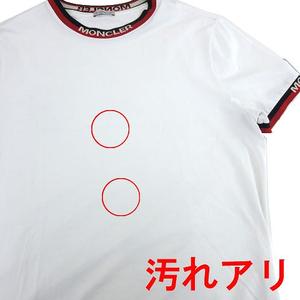 美品　MONCLER リンガートリム モンクレール Tシャツ　白　XL MONCLER モンクレール リンガートリム Tシャツ白XL
