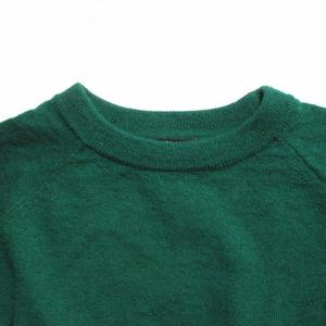 ステューシー STUSSY ニット セーター 長袖 ボーダー L ウール 緑