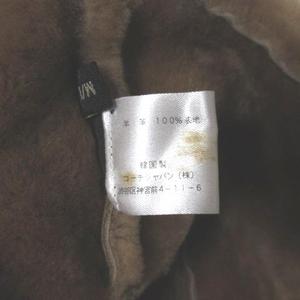 コーチ COACH ムートン ハット 帽子 レディース 羊革 M/L ベージュ X