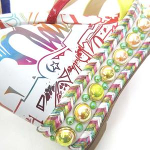 クリスチャンルブタン Christian louboutin ウェッジソール サンダル  