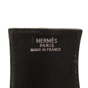 マルジェラ レザーバングル 黒 フランス製 エルメス HERMES パバン レザー バングル カーフ マルジェラ期
