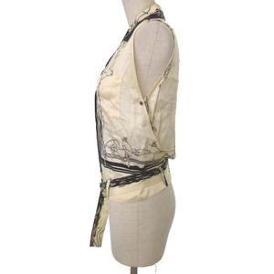 HERMÈS ベージュ ノースリーブシャツ